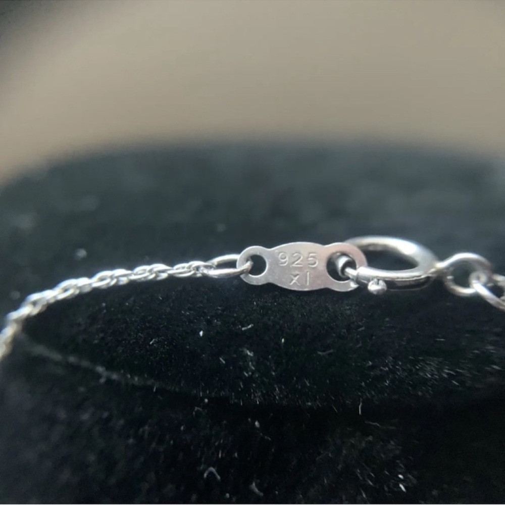 Elegant Silver w/Diamonds Necklace - Picture 9 of 9